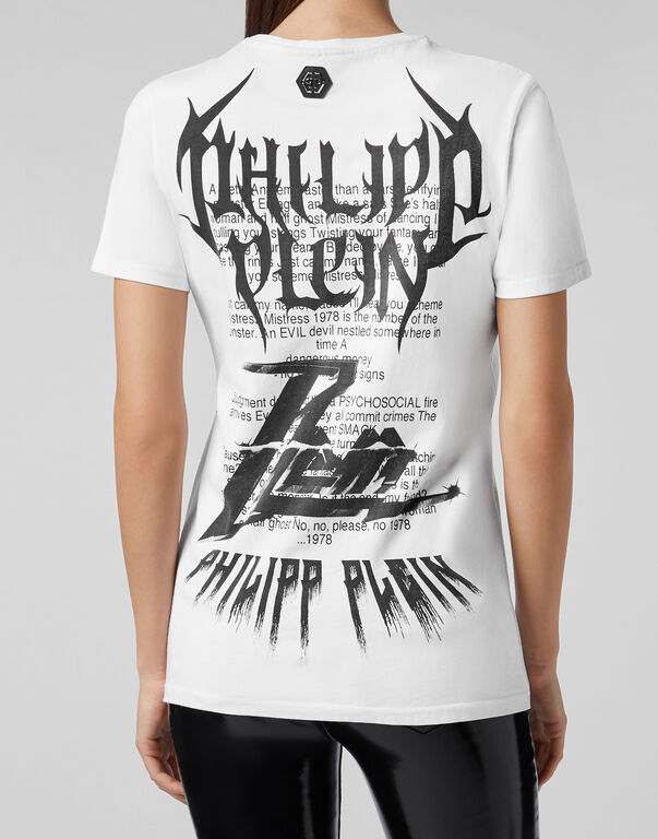 Philipp Plein Logo Details T-shirt In White