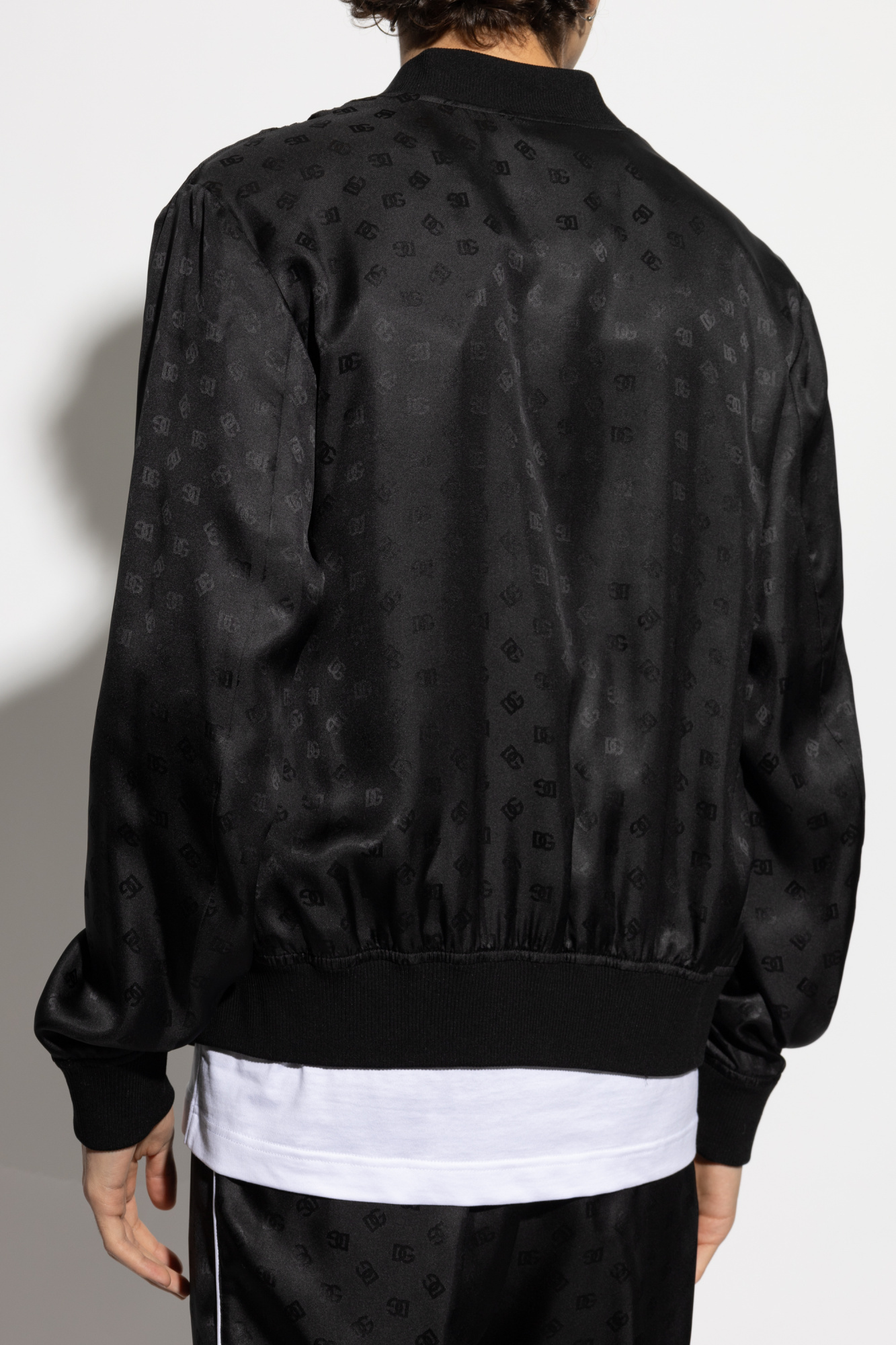 Dolce & Gabbana Long-sleeved Casual Jacket In Black