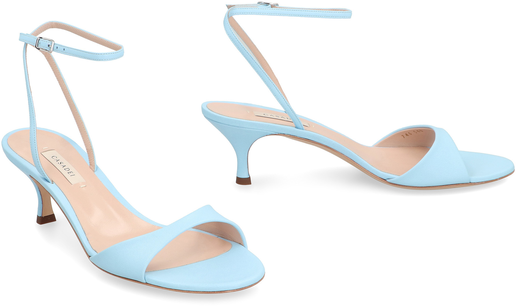 Casadei Minorca Ankle Strap Sandals In Black