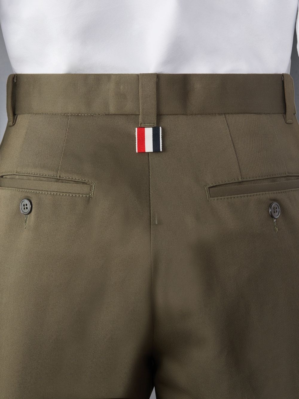 Thom Browne Straight-leg Cotton Twill Shorts In Brown