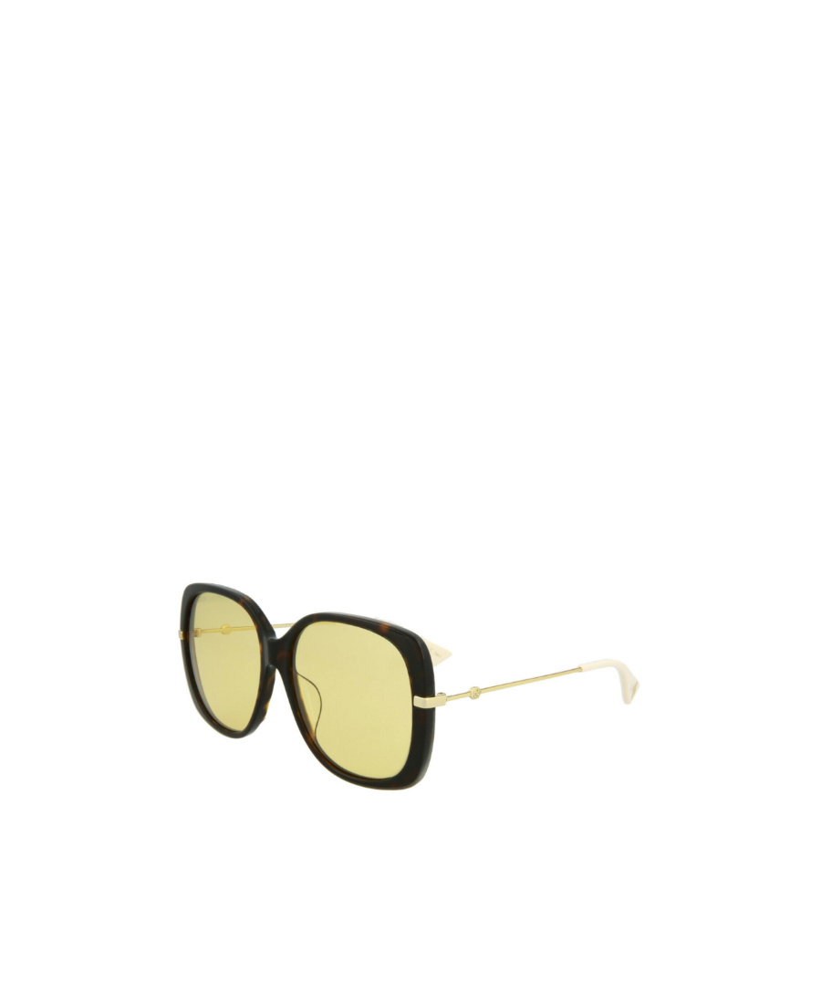 Gucci Square Sunglasses In Yellow