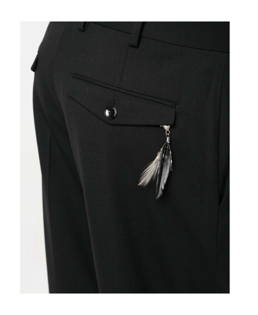 Pt Torino Pt01 Virgin Wool Tailored Pants In Black
