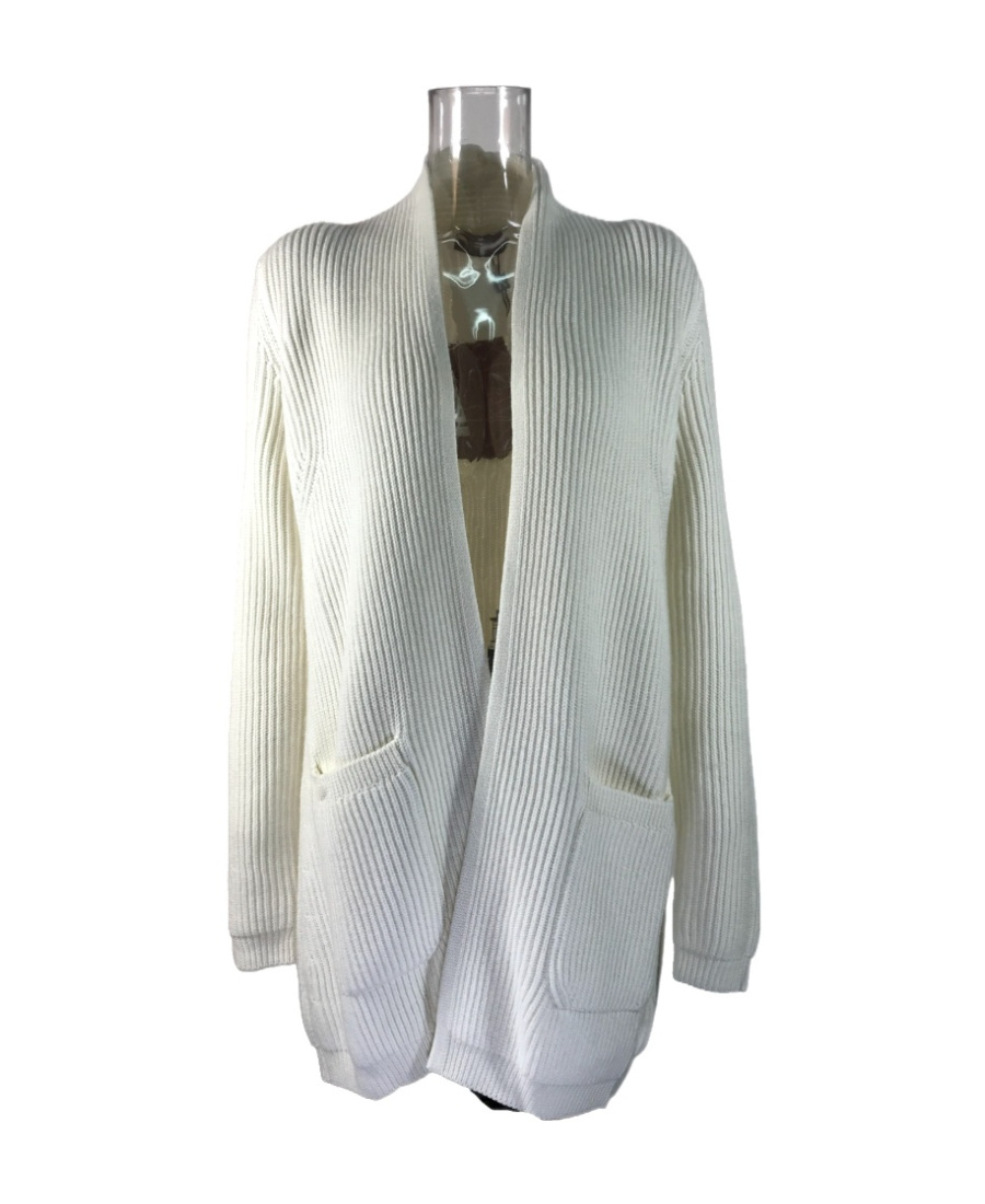 Max Mara Long-sleeved Cardigan In Gray