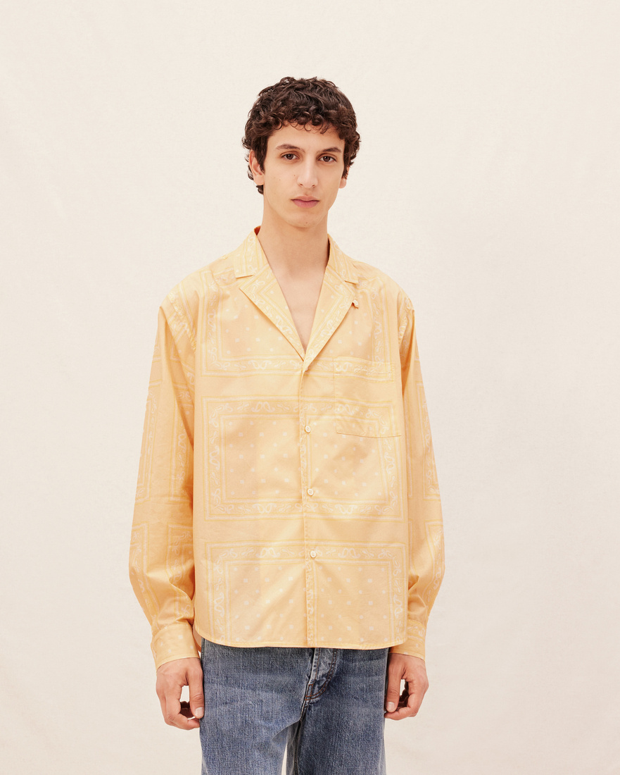 Jacquemus Le Chemise Luis Paisley-print Shirt In Nude