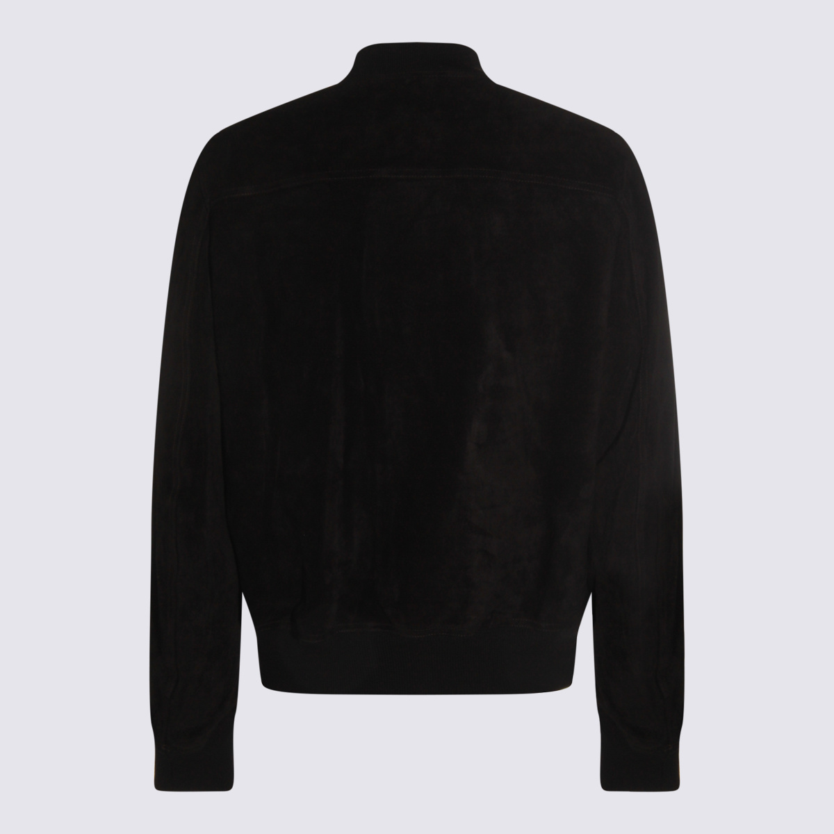 Rick Owens Mens Black Bauhaus Flight Leather Bomber Jacket In Black