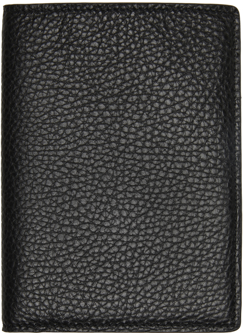Common Projects Pebble Texture Billfold Cardholder In Black