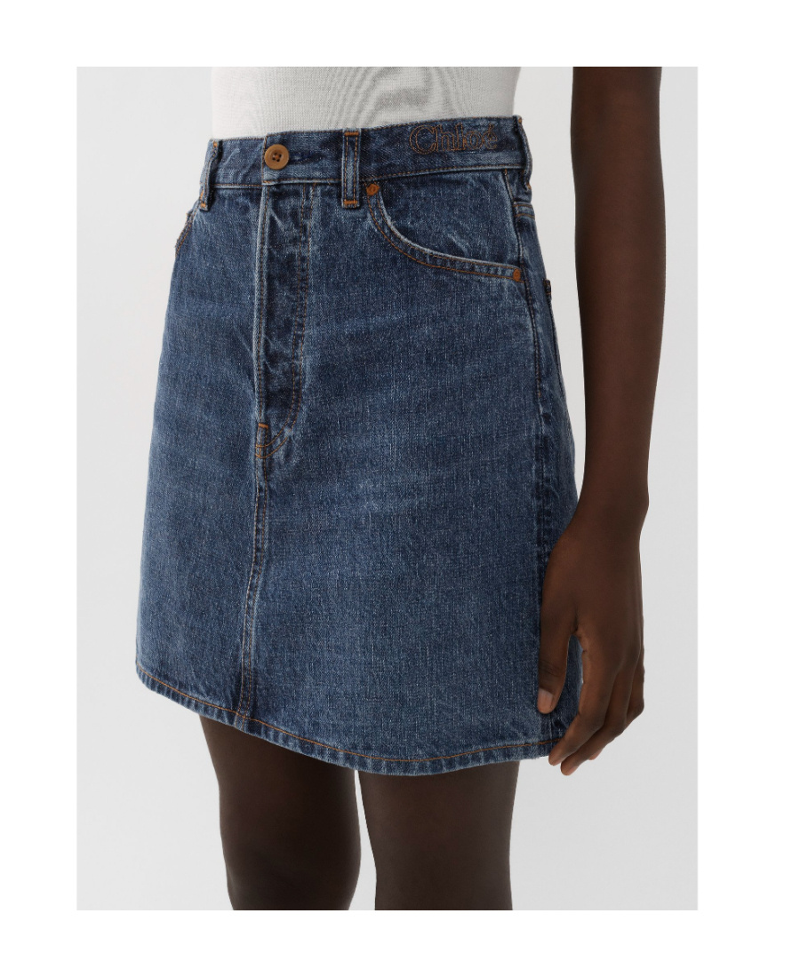 CHLOÉ DENIM MINISKIRT