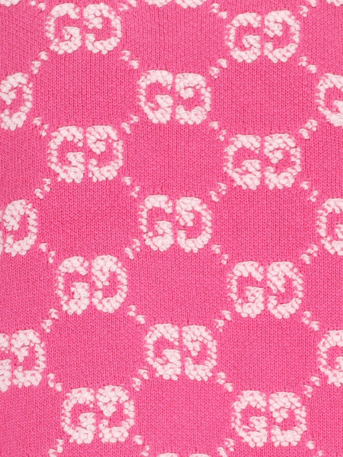 Shop Gucci Gg Jacquard Wool Cardigan In Pink