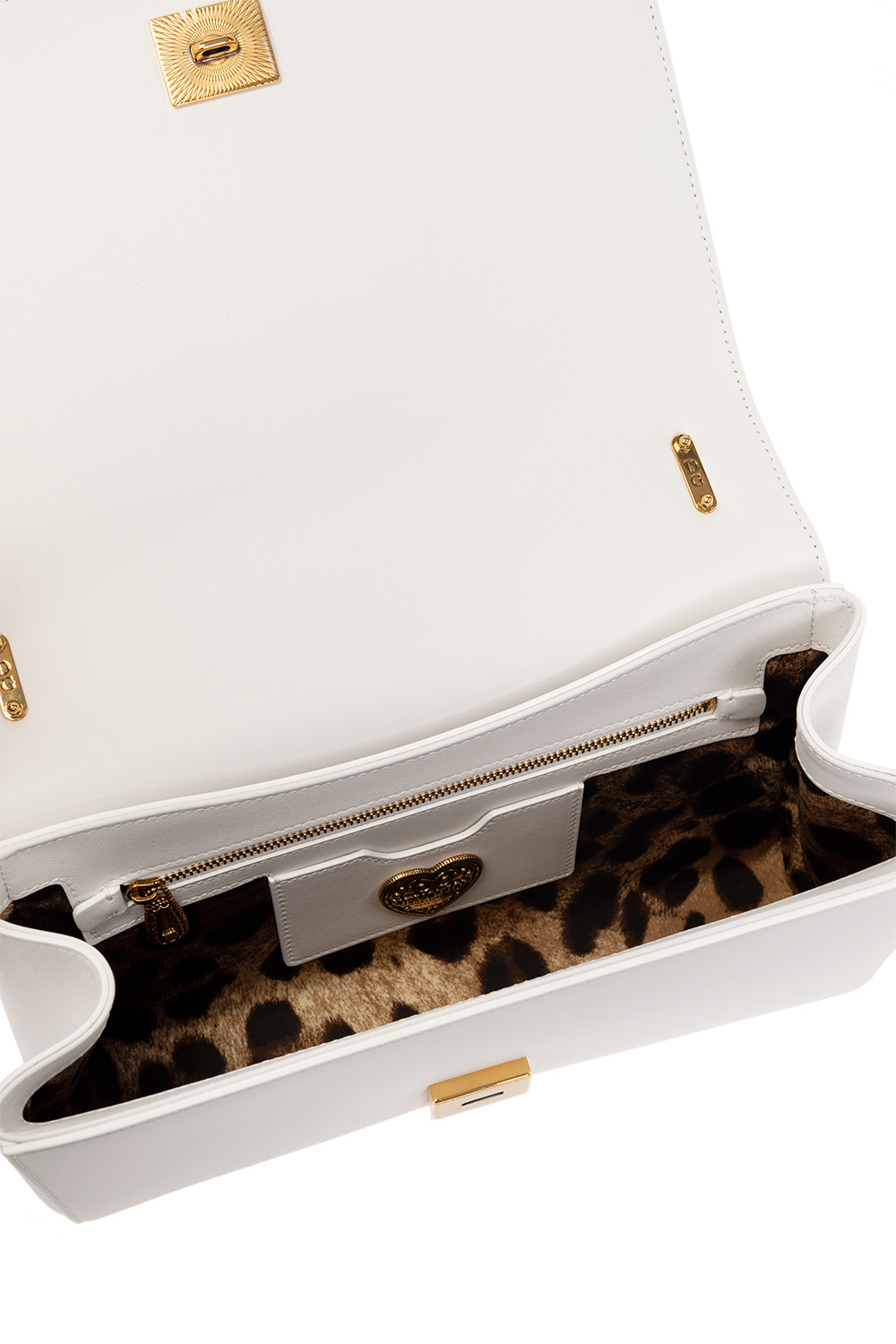 Dolce & Gabbana Devotion Shoulder Bag In White