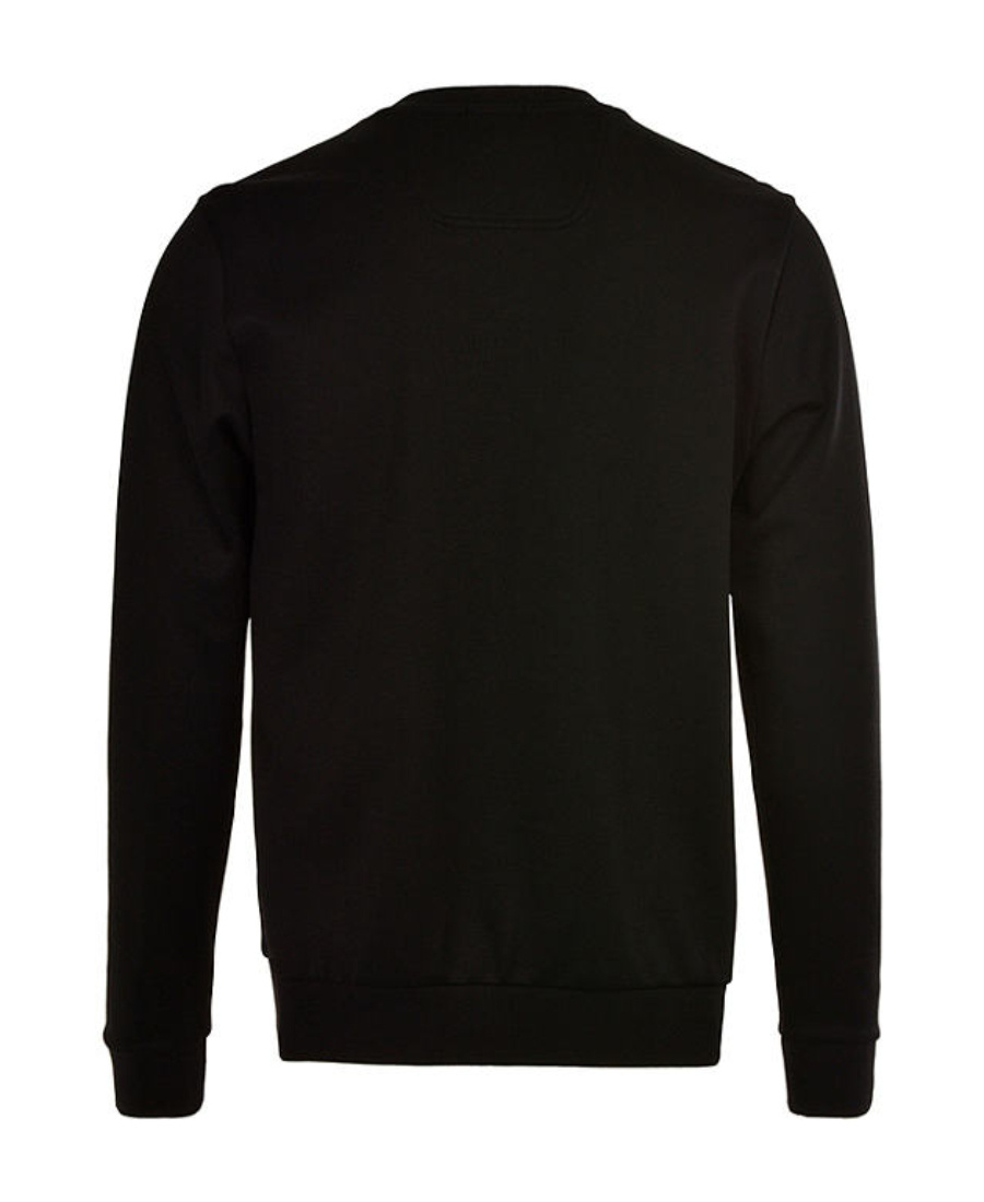 Hugo Boss Colle-neck Color Contrast Sweater In Black