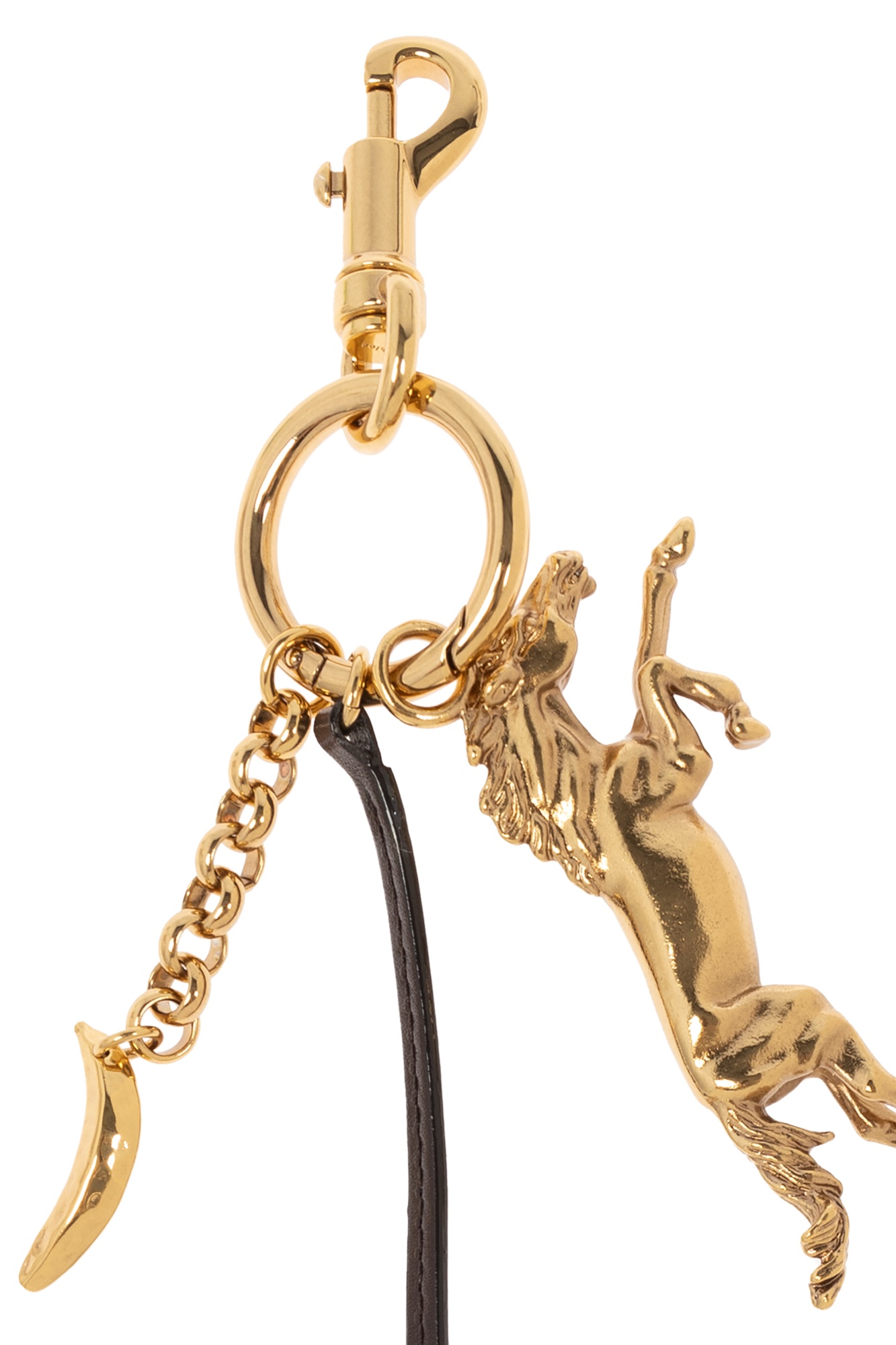 Chloé Kerala 25 Tag Charm In Brass Gold Size Onesize 100% Bronze In Nude