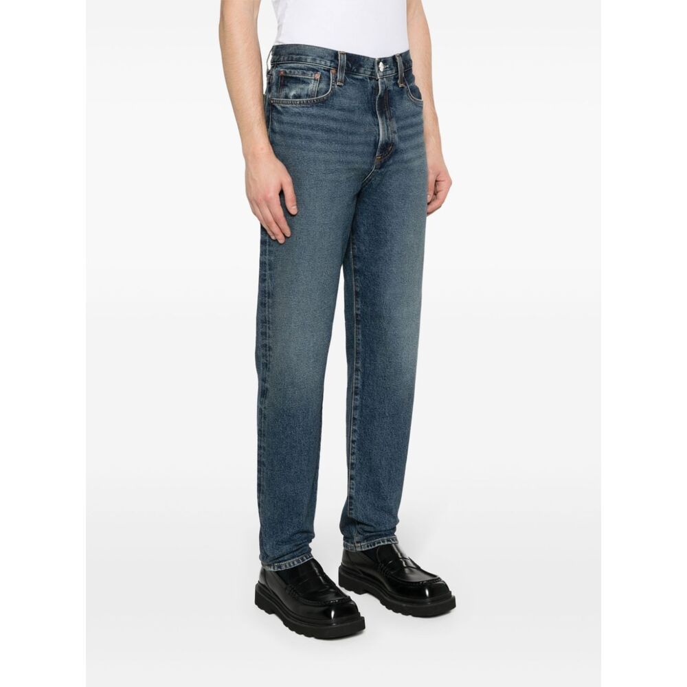 Agolde Blue Washed Jeans In Regenerated Denim In Blue