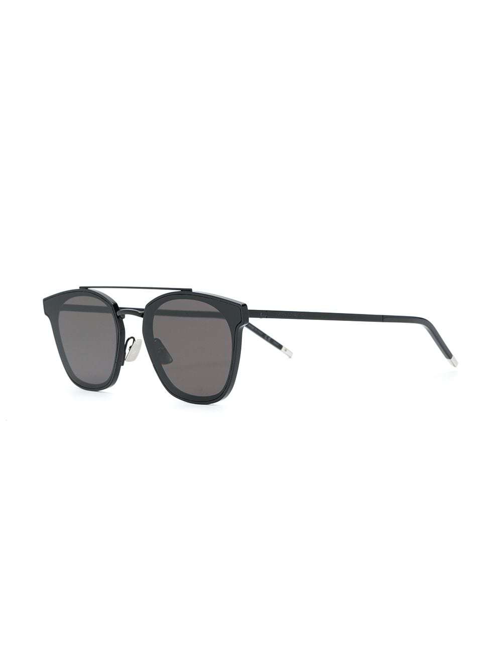 Saint Laurent Aviator Square Frame Sunglasses In Brown