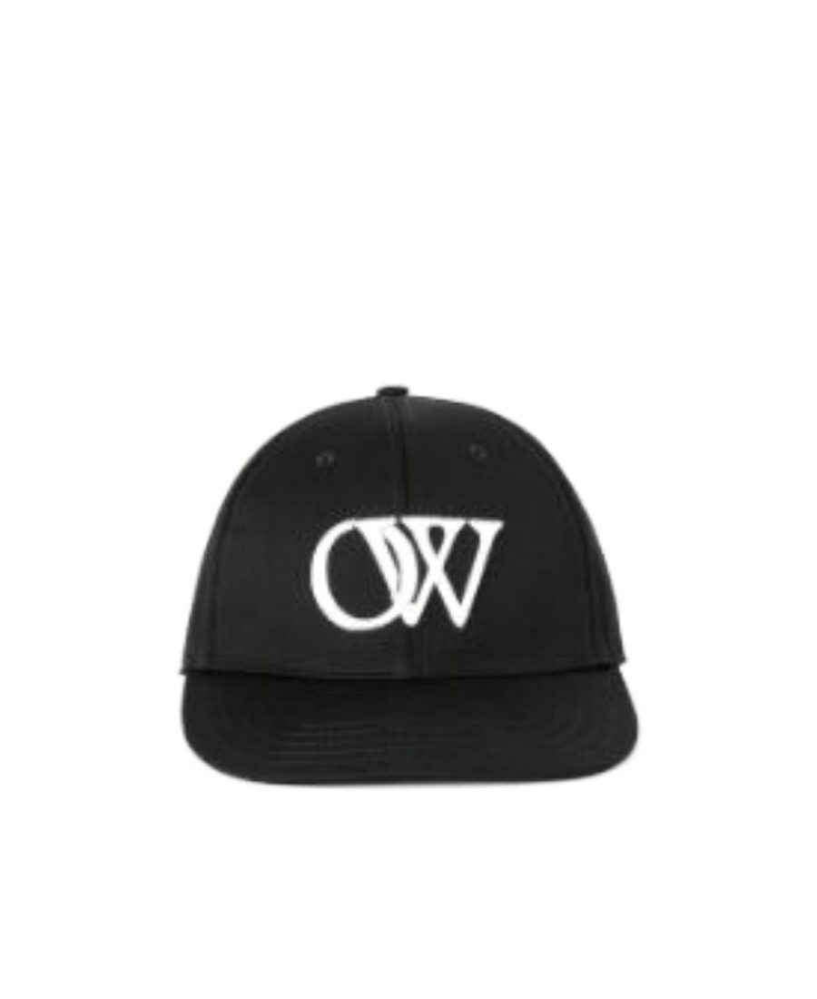 Off-white Drill Cap Baseball Curved Peak In Black