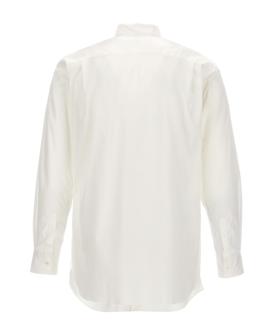 Comme Des Garçons Shirt Collaboration With Lacoste Featuring Graphic Print In White