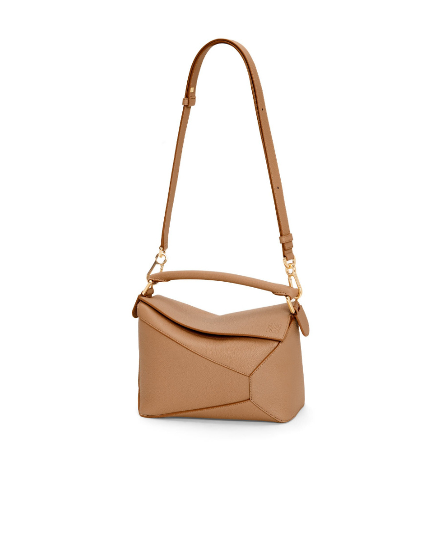 Loewe Womens Toffee Puzzle Small Leather Shoulder Bag In Brown