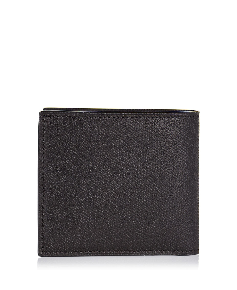 Valextra Smooth Square Wallet In Black