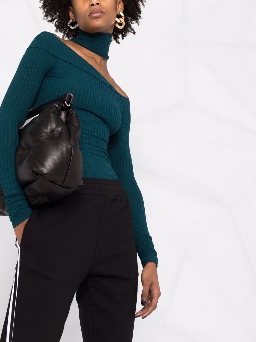 Alexander Mcqueen Stripe-detail Track Pants In Black