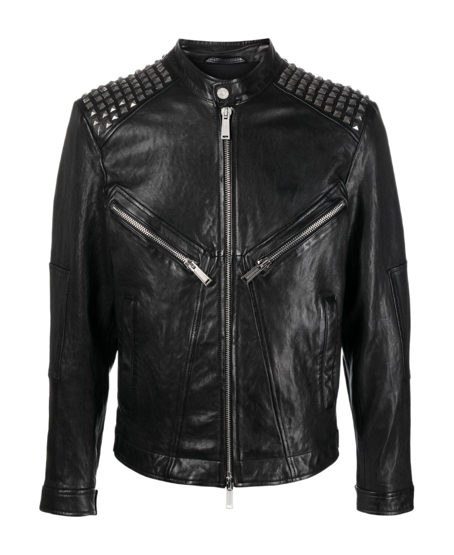 Dsquared2 Riveted Locomotive Jacket In Black