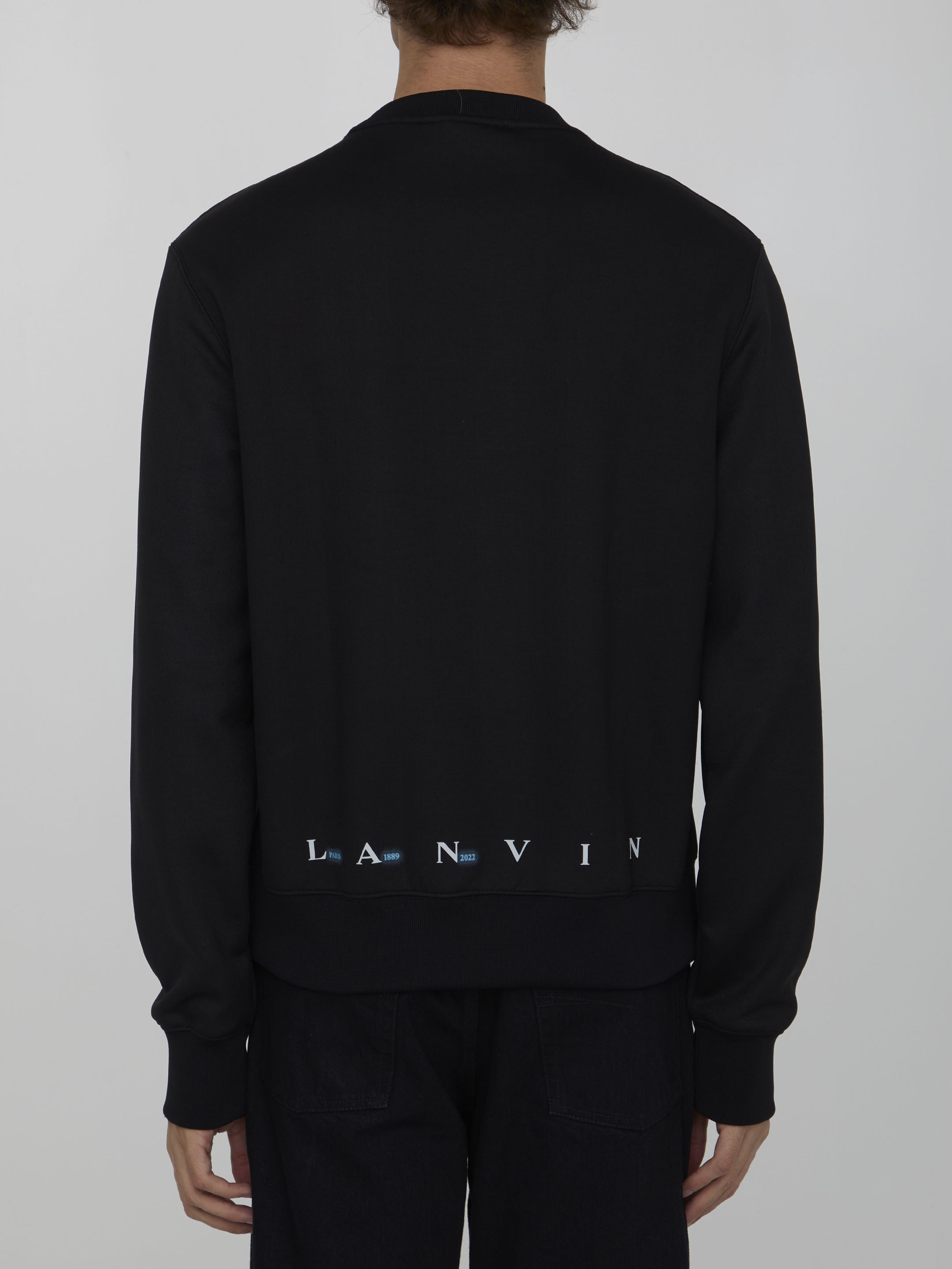 Lanvin Sci-fi-print Sweatshirt In Black