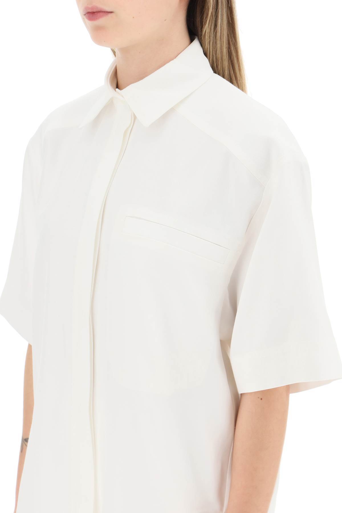 LOULOU STUDIO LOULOU STUDIO BUTTONED SHORT-SLEEVED SHIRT