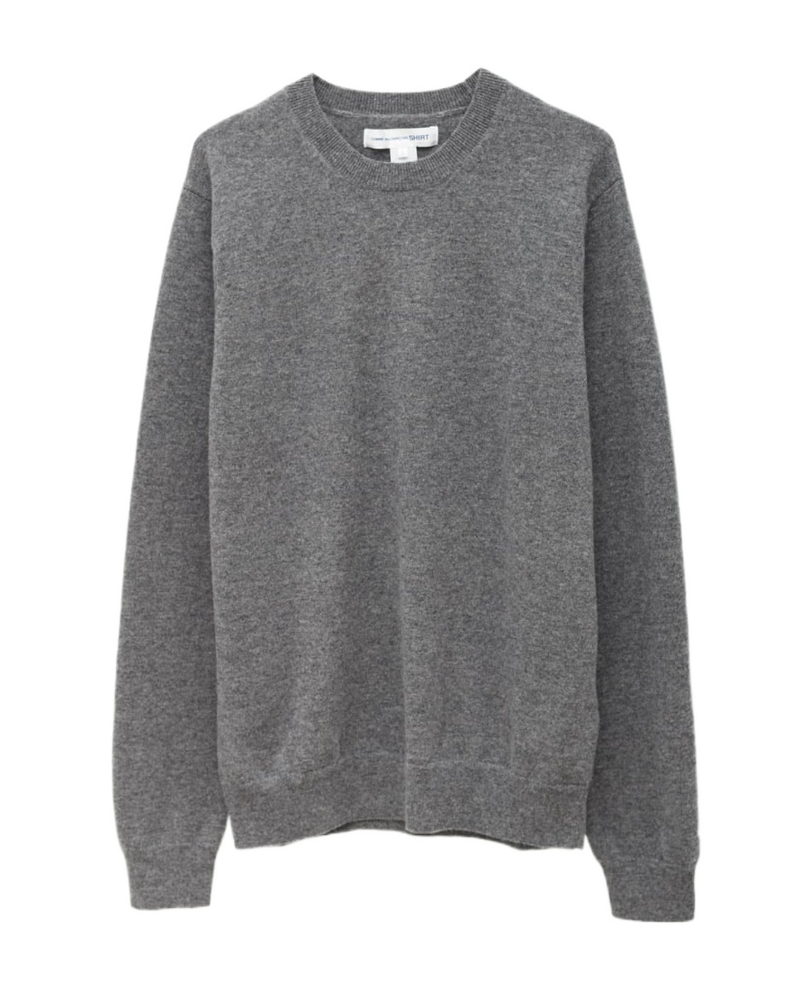 Comme Des Garçons Round Neck Sweater In Gray