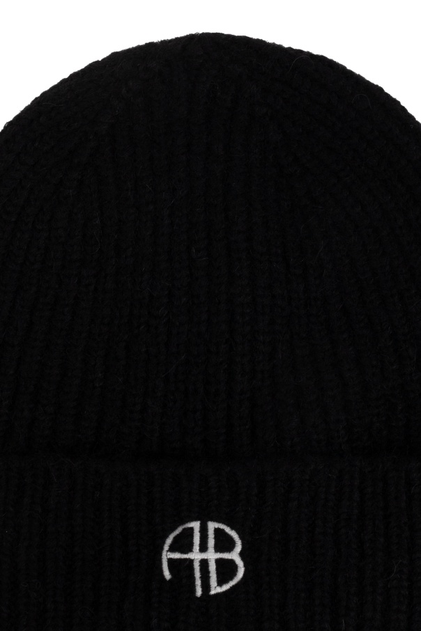 Anine Bing Rib Knitted Hat In Black