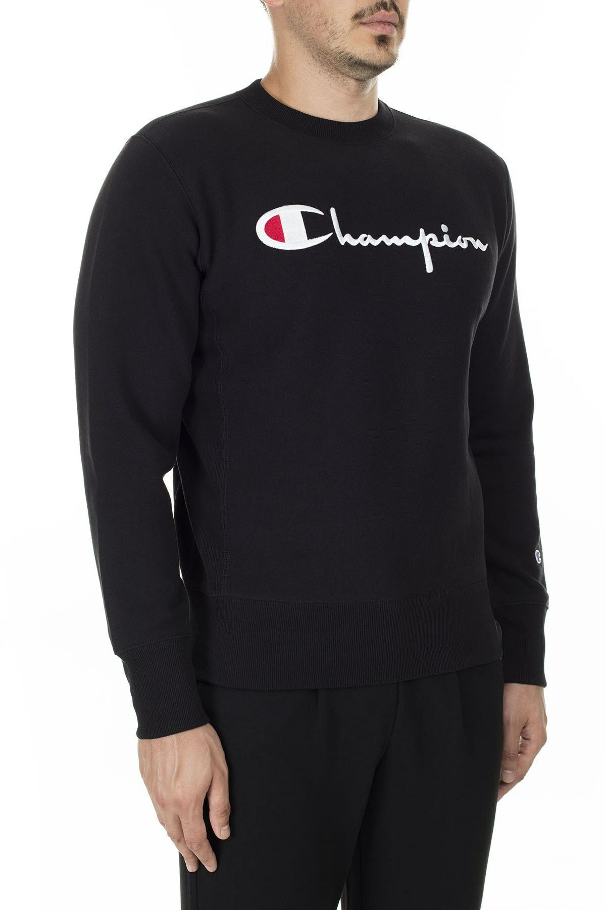 Champion Printed Pattern Pullover In Black