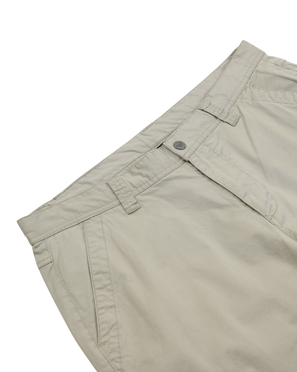 Ea7 Logo Patch Shorts In Nude