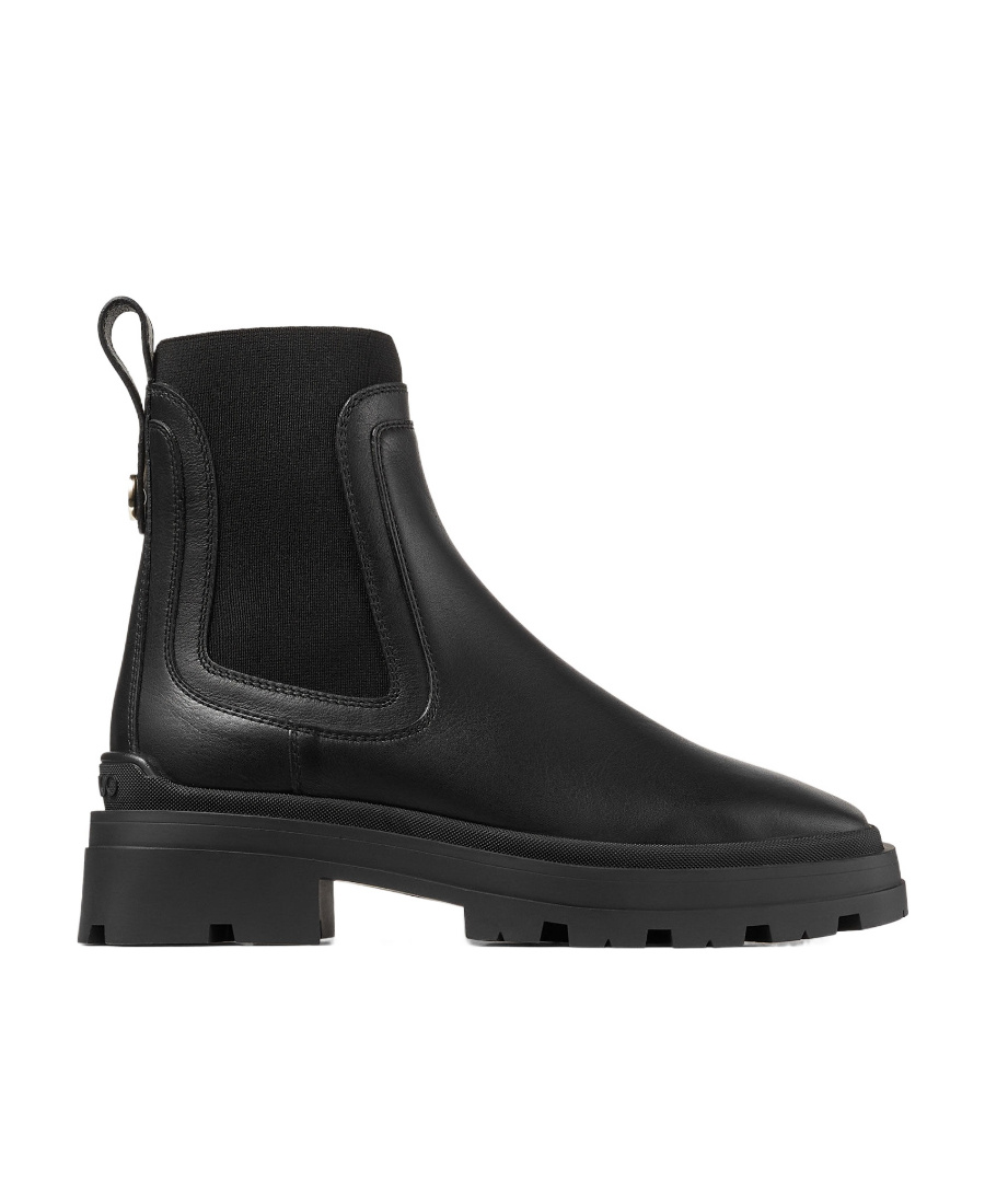 Shop Jimmy Choo Square-headed Short Boots In Black