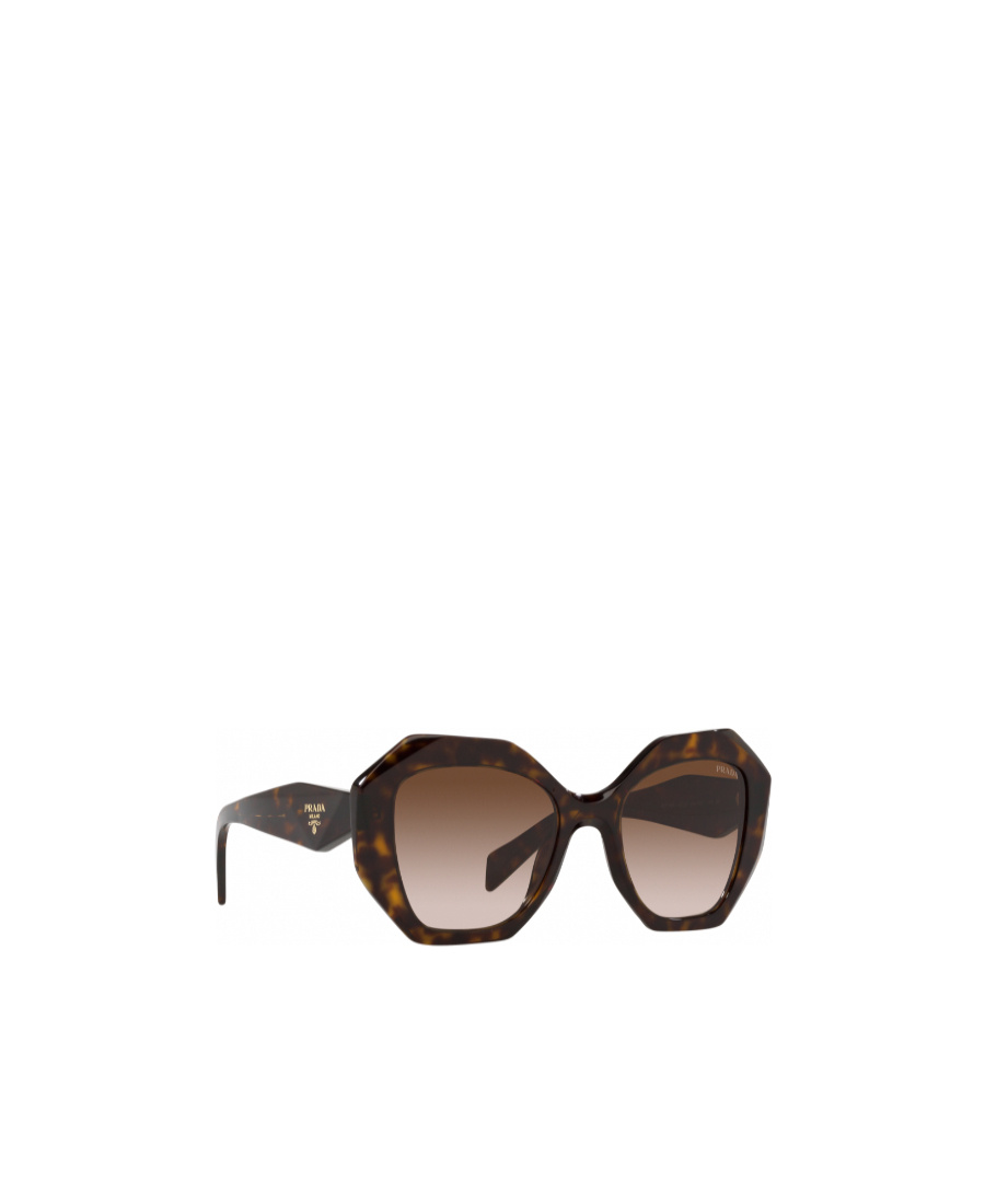 Prada Womens Pr 19zs Tortoiseshell-pattern Acetate Sunglasses Brown In Multicolor