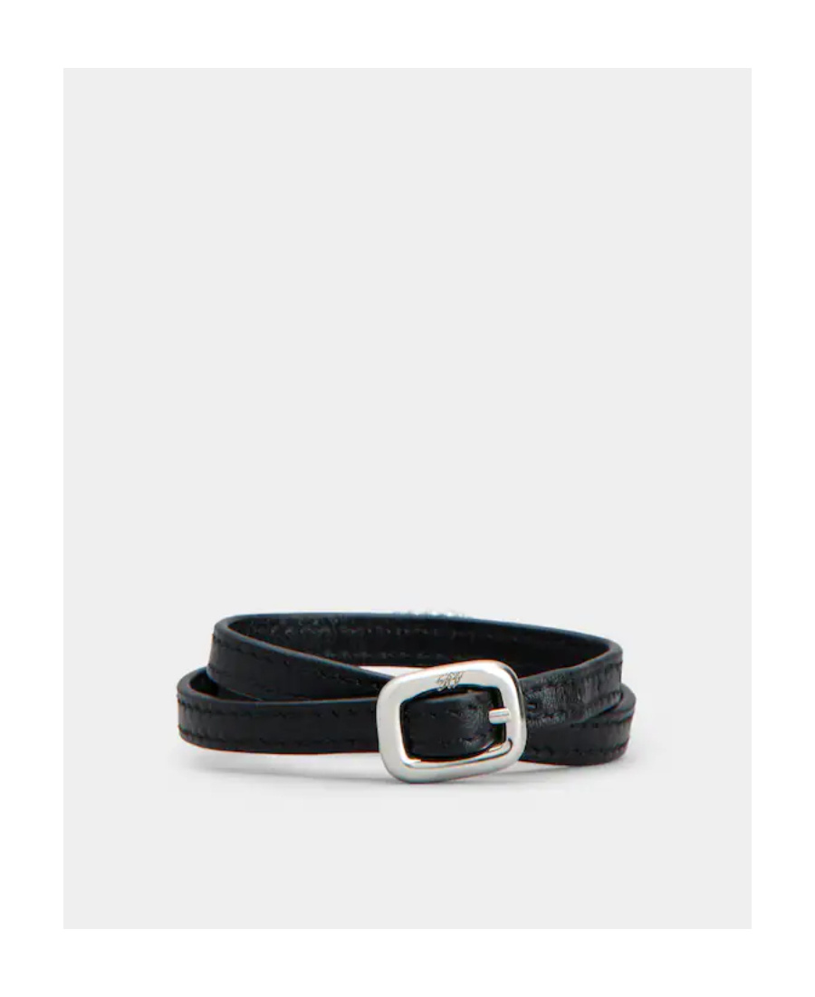 ROGER VIVIER VIV' CHOC STRASS BRACELET IN LEATHER
