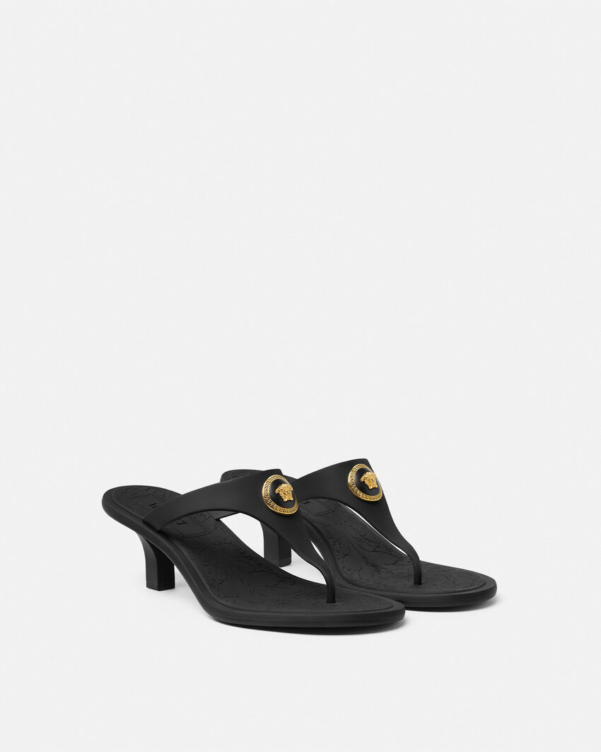 Shop Versace 55mm Alia Mules