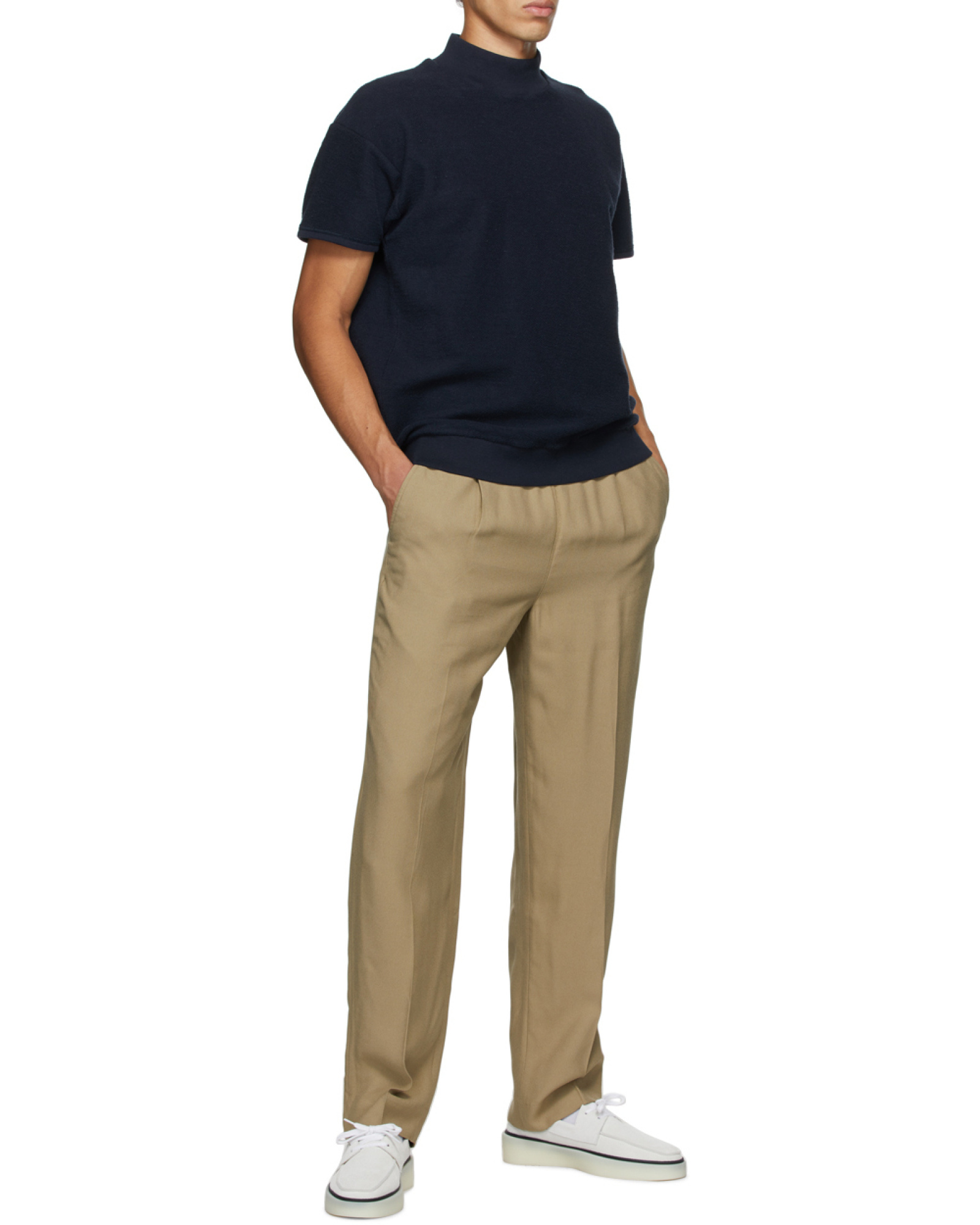 Fear Of God Everyday Straight Leg Trousers In Nude