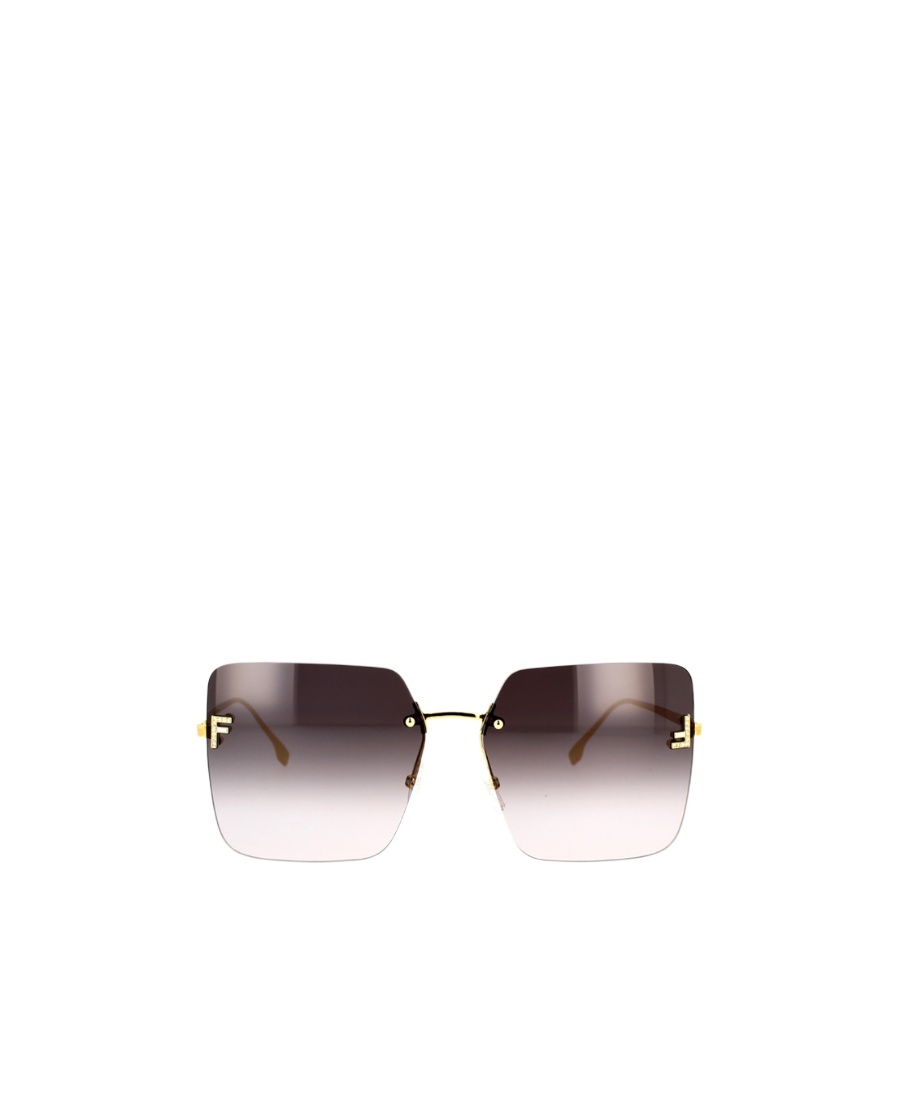 Fendi Rimless Square Sunglasses In Multicolor