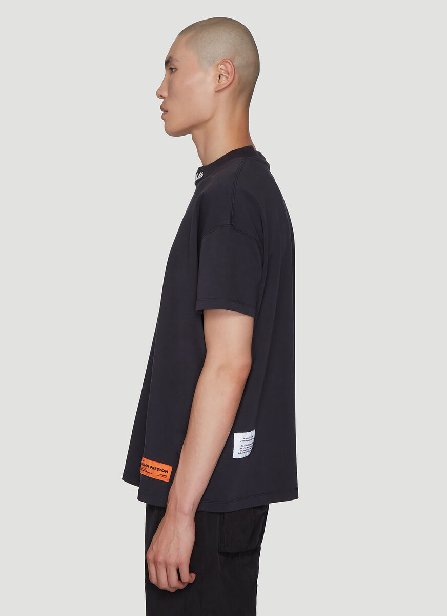 Heron Preston Logo Patch T-shirt In Black