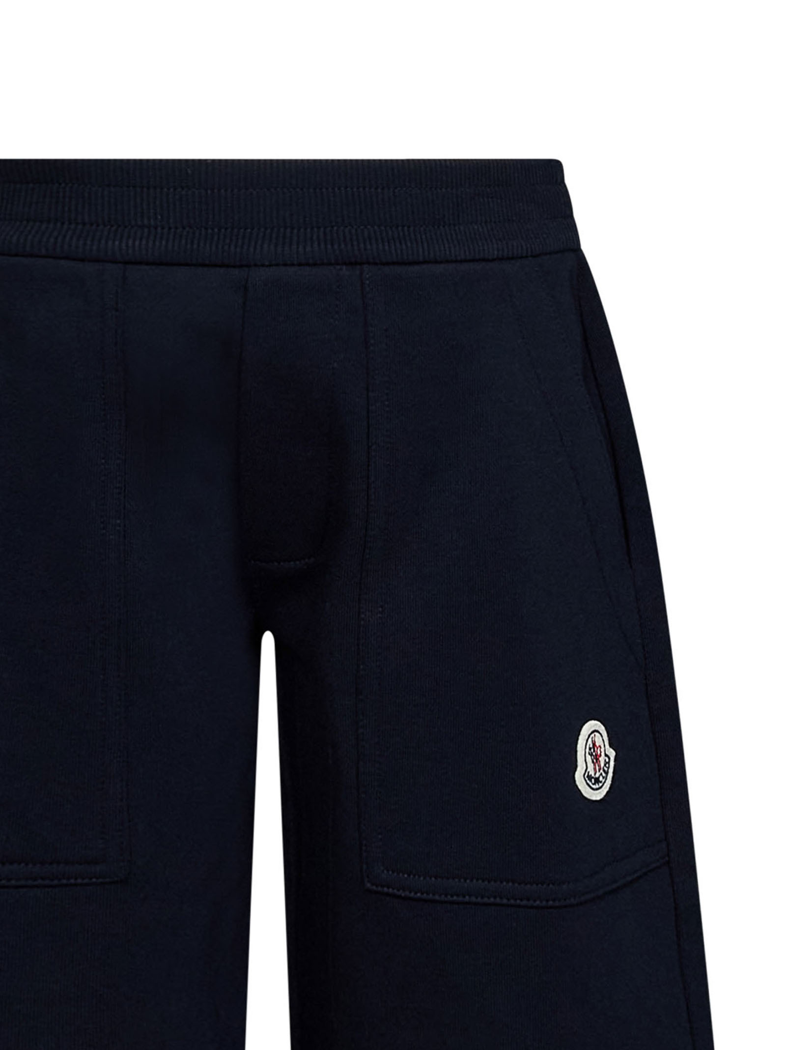 Moncler Logo Shorts In Blue