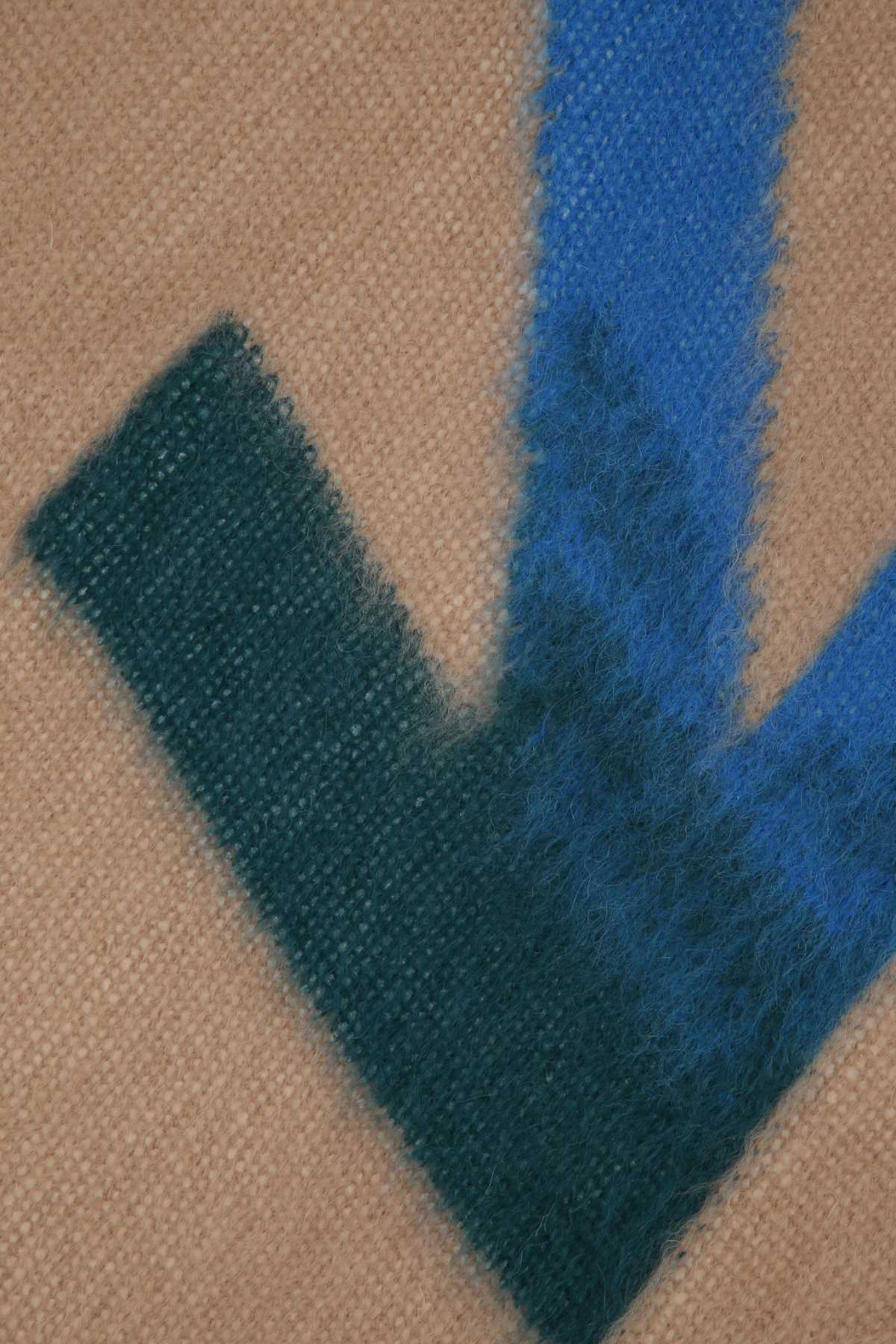 Off-white Arrows-motif Wool Blanket In Brown