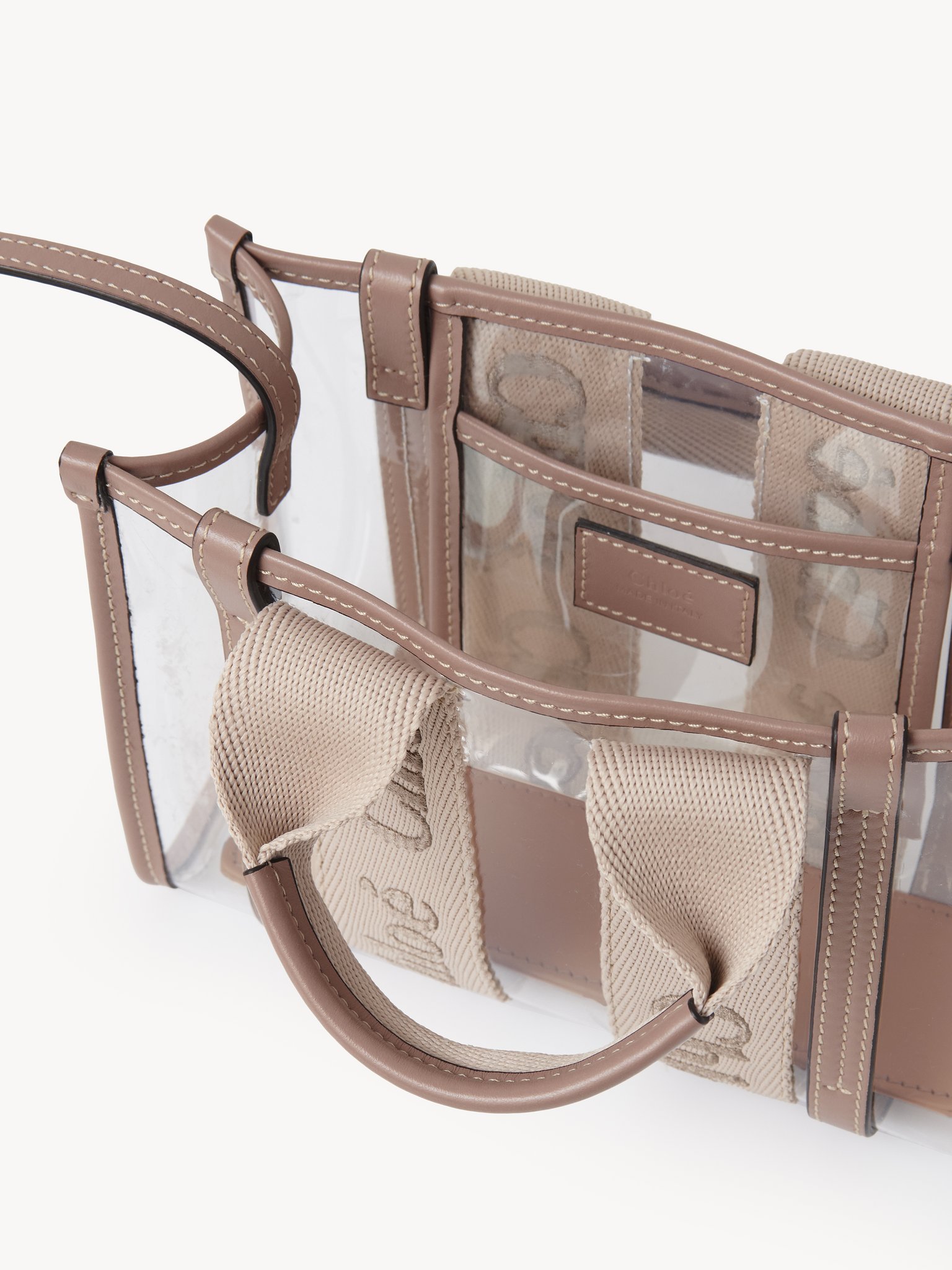 Chloé Women Mini Woody Tote Bag In Jelly In Nude
