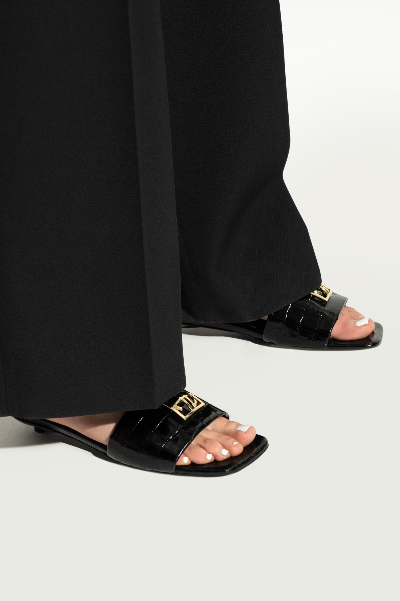Shop Anine Bing Open-toed High-heeled Sandals In Black