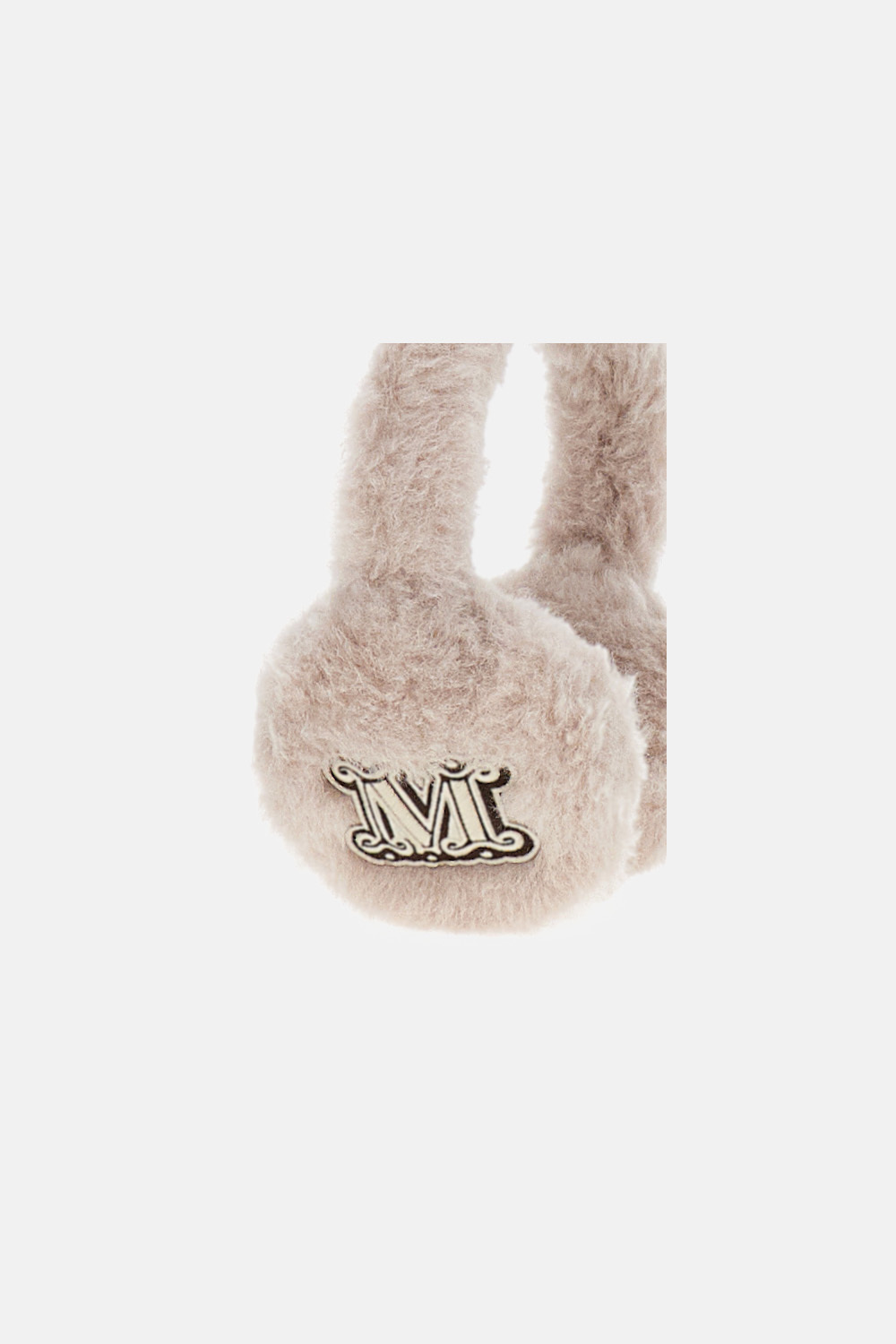 Max Mara Alpaca Wool Teddy Earmuffs In Burgundy