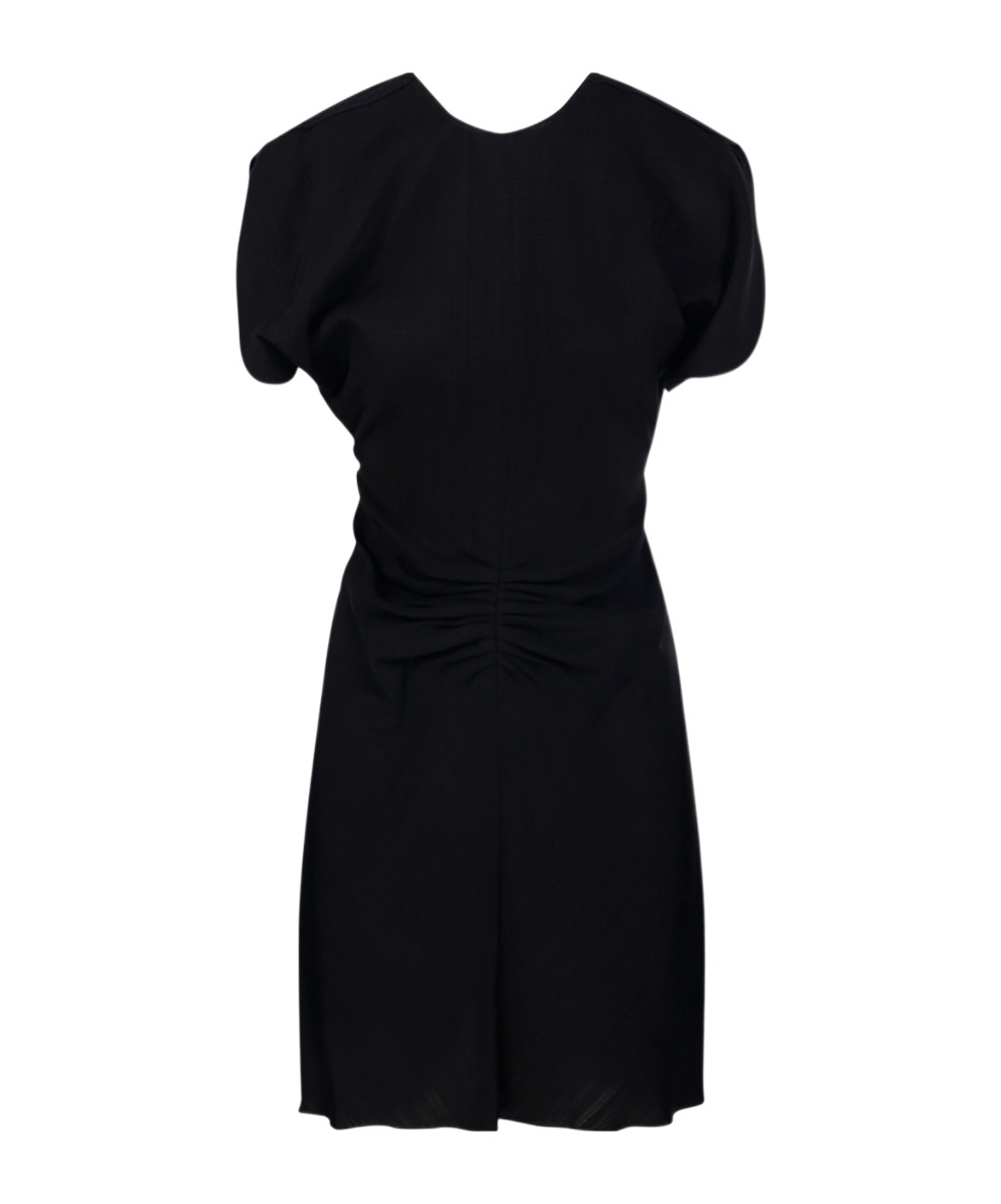 VICTORIA BECKHAM GATHERED-DETAIL MINI DRESS