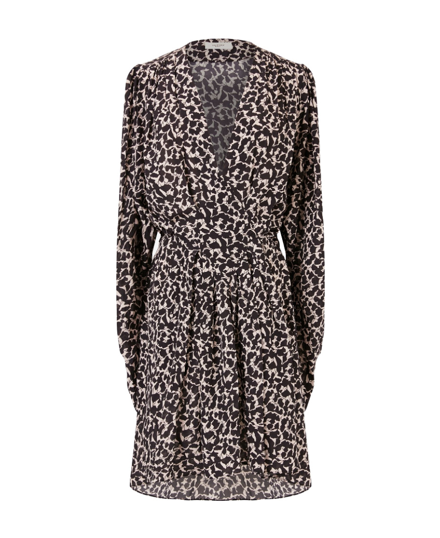Isabel Marant Étoile Arone Patterned Dress In Black