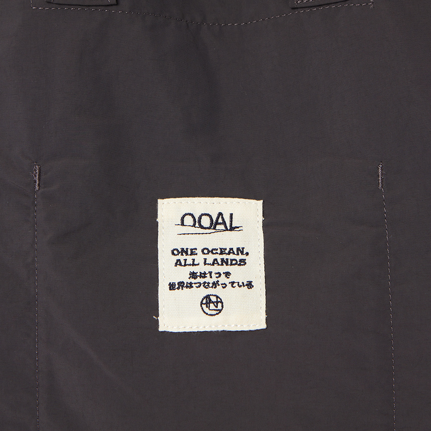 Nanamica Logo Shoulder Bag In Gray