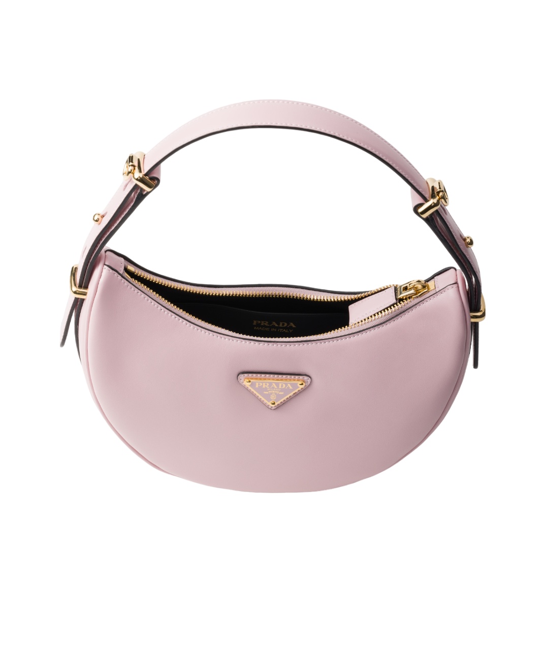 Prada Triangle-logo Saffiano Leather Wallet In Snow Pink
