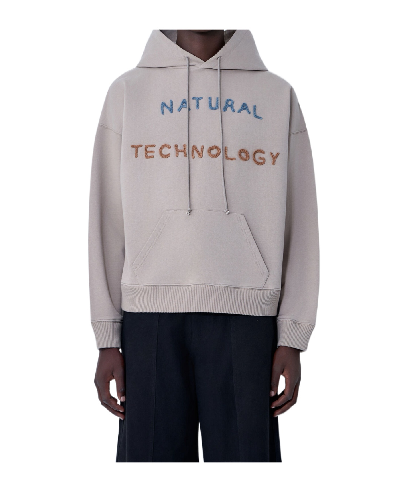 Story Mfg. Geo Hooded Sweatshirt In Gray