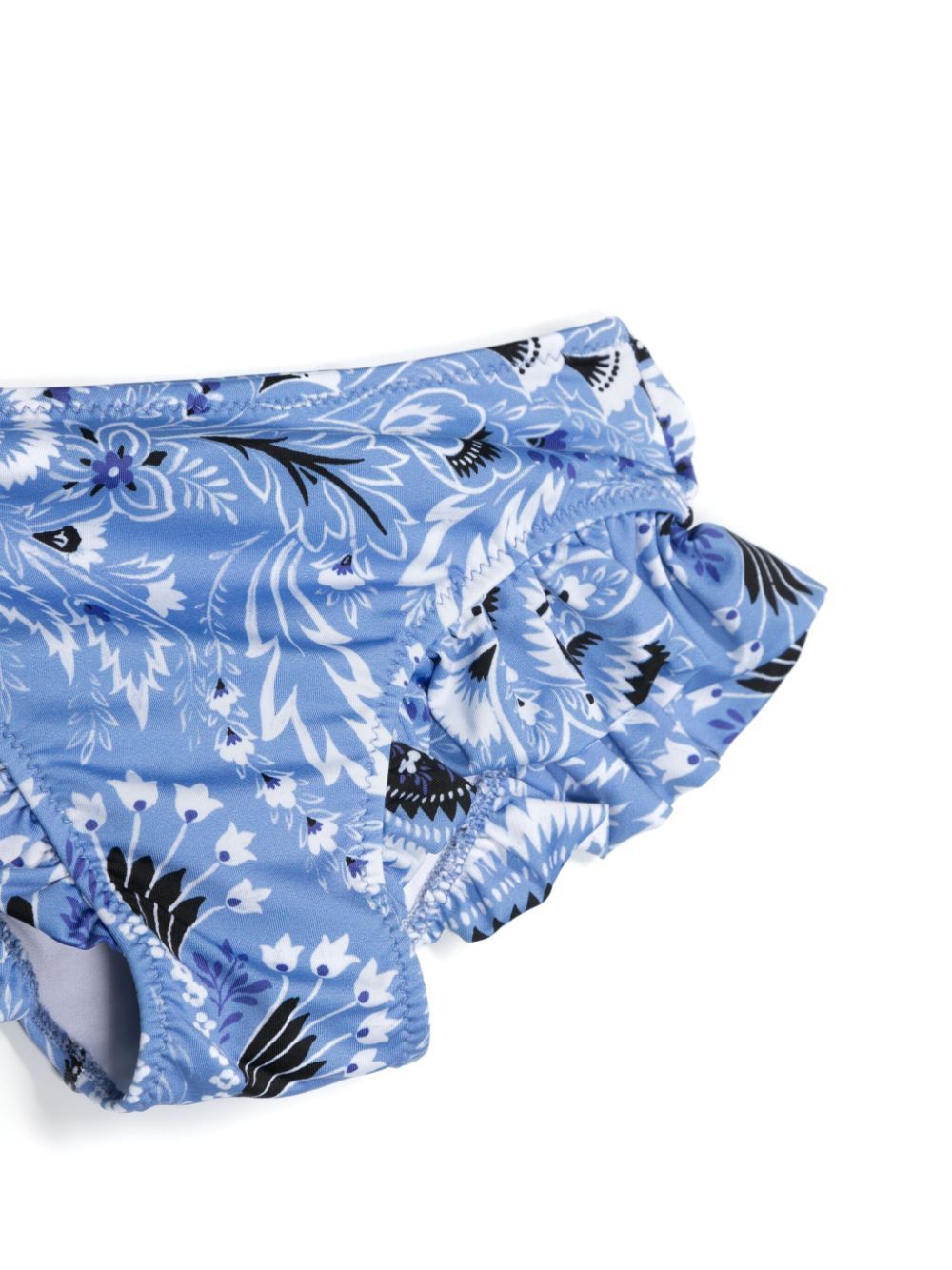 Etro Floral Pattern Bikini Set In Blue