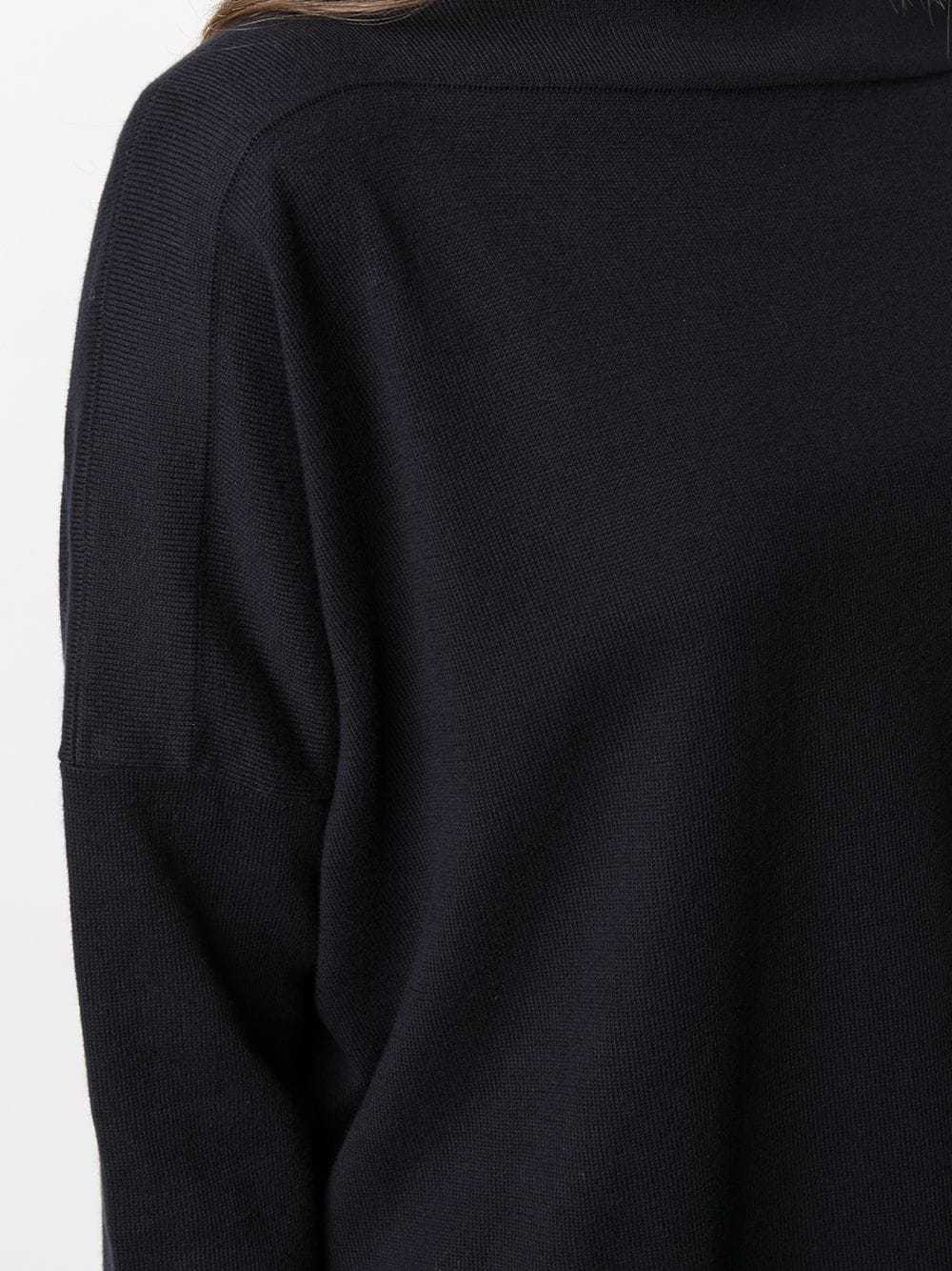 Daniela Gregis Navy Boat Neck Knit Jumper In Black