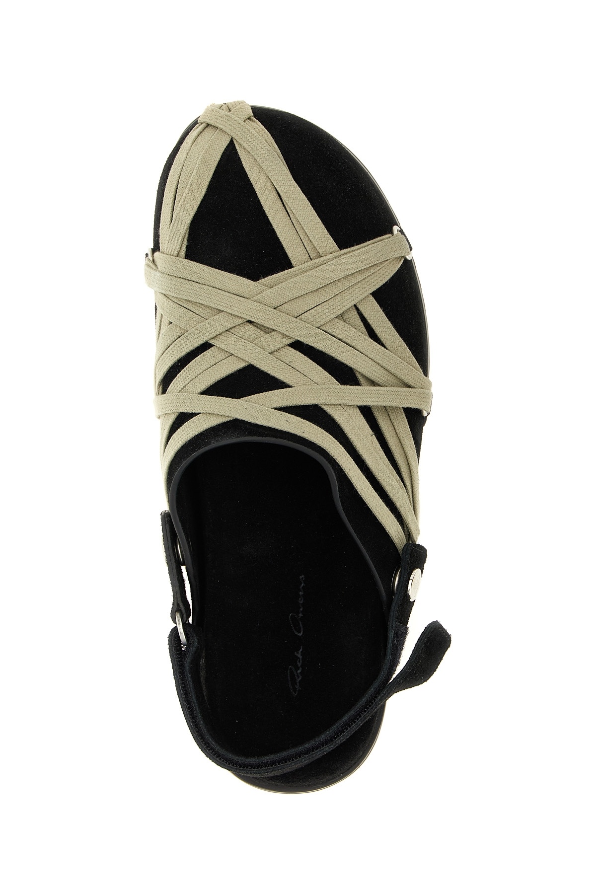 Rick Owens Concordians Megalaced Mules In Black
