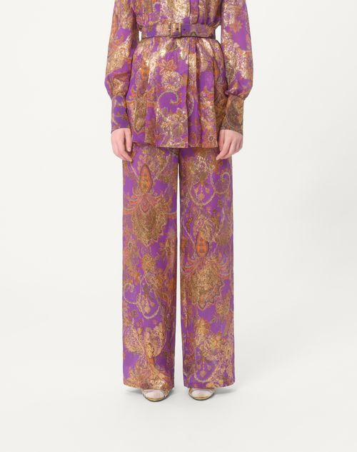 Valentino Apres L'hiver Fil-coupe Trousers In Nude
